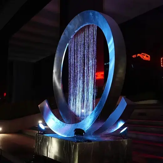 Modern Polished Large Garden Art Decoration Fountain Outdoor Waterfall produced by Xinhengda Sculpture in Shenzhen