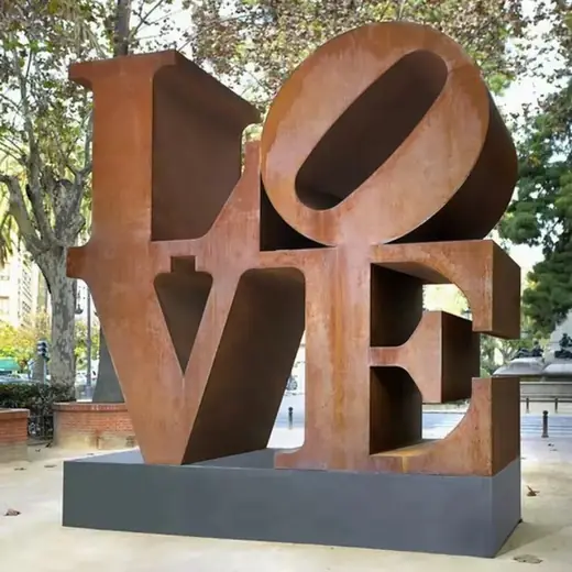 Large Abstract Corten Steel Sculpture produced by Xinhengda Sculpture in Shenzhen