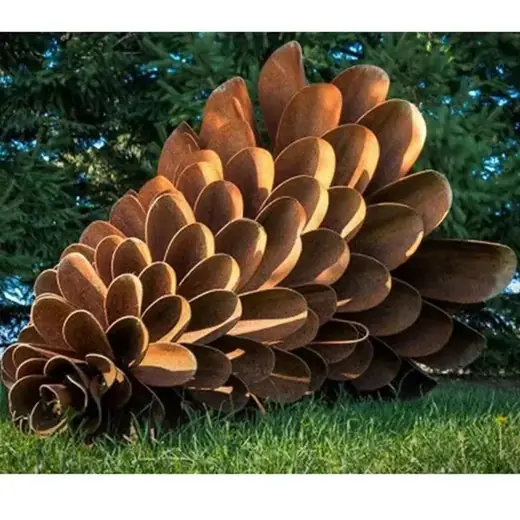 Modern Outdoor Large Garden Abstract Corten Steel Sculpture produced by Xinhengda Sculpture in Shenzhen