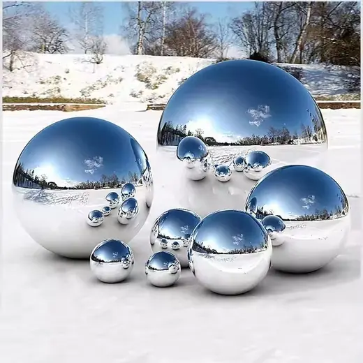 Stair Decoration Float Ball Ornament Stainless Steel Ball Mirror produced by Xinhengda Sculpture in Shenzhen