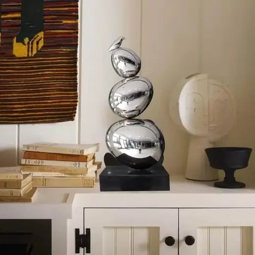 Stainless Steel Egg Sculpture Ornament Decoration supplied for hotels and hospitality