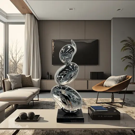 Stainless Steel Egg Sculpture Ornament Decoration referenced in this guide