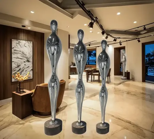 Stainless Steel Human Body Abstraction Sculpture Decoration produced by Xinhengda Sculpture in Shenzhen