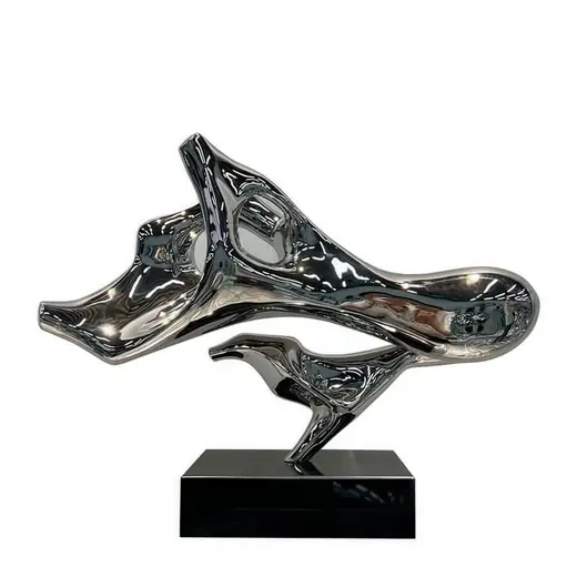 Stainless Steel Metal Cabbage Abstract Sculpture Decoration produced by Xinhengda Sculpture in Shenzhen
