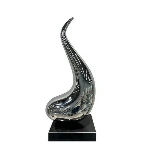 Stainless Steel Metal Water Drop Abstraction Decoration produced by Xinhengda Sculpture in Shenzhen