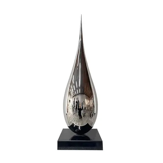 Stainless Steel Metal Water Drop Decoration produced by Xinhengda Sculpture in Shenzhen