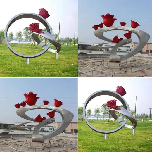 Stainless Steel Ring Sculpture Ornament referenced in this guide