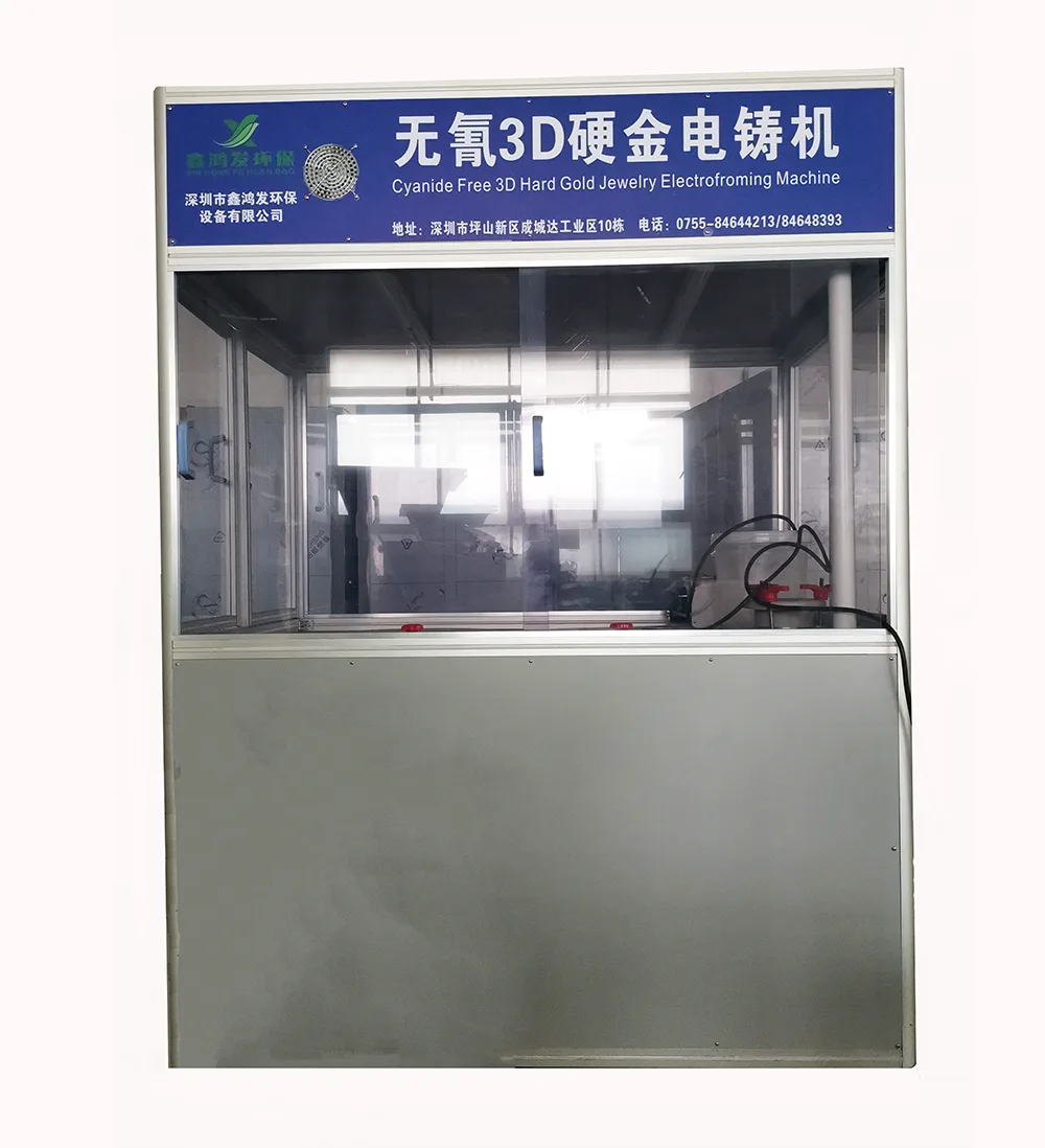 Cyanide-Free 24K Hard Gold Jewelry Electroforming Machine manufactured by Xinhongfa