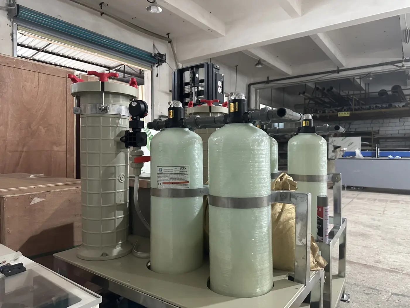 Gold Resin Recovery Machine loading arrangement