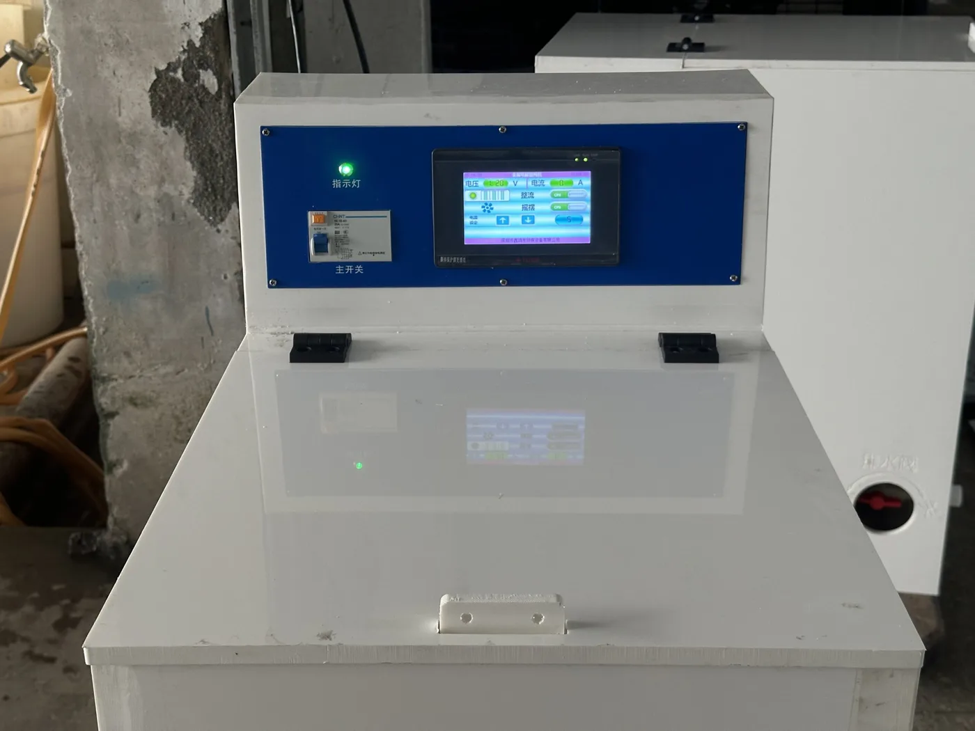 Silver Electrolysis Refining Machine installed in a workshop
