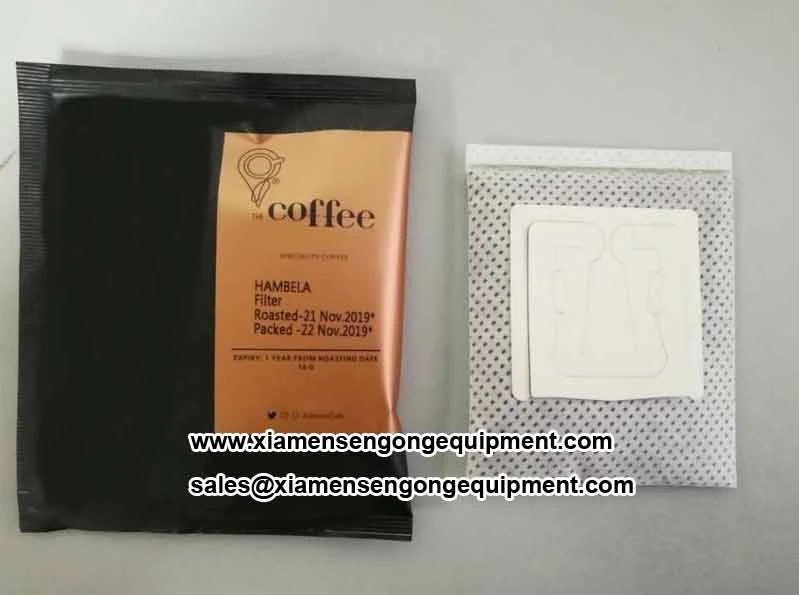 C19D coffee packing machine with optional date printer and nitrogen flush connector