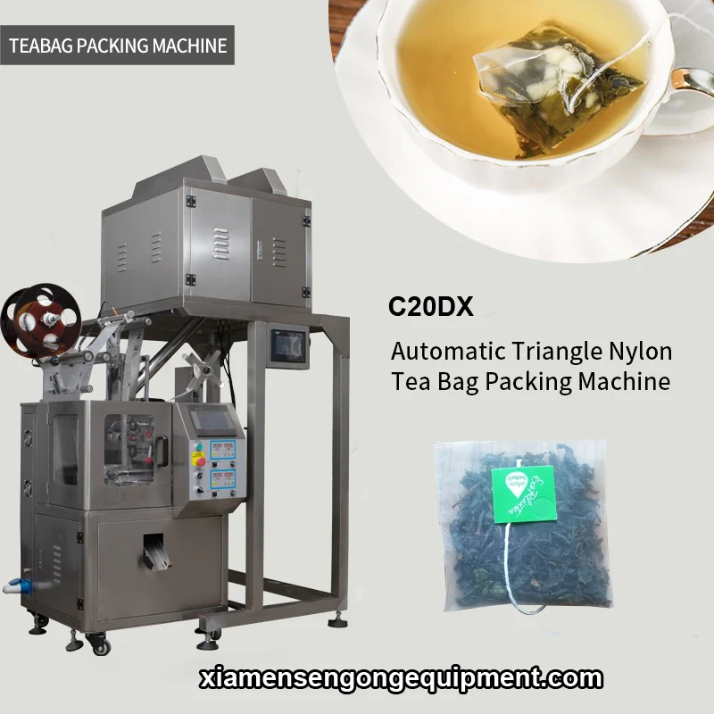 C20DX automatic inner and outer herbal tea machine with stainless steel frame and control panel