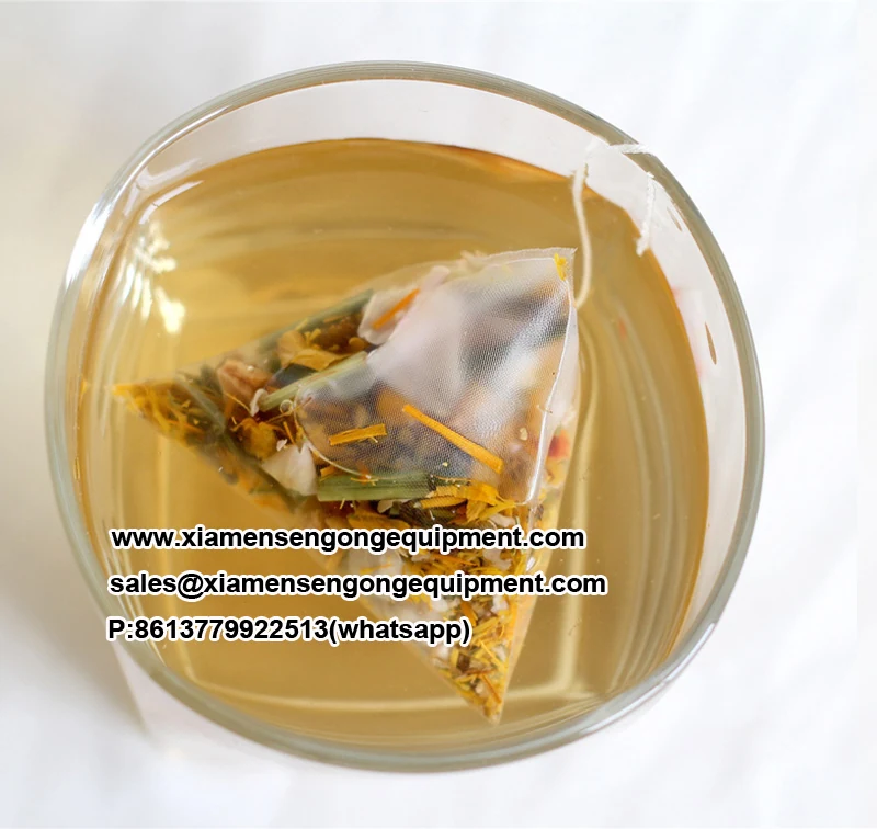 Ultrasonic sealing head and film roll on the C20DX flat inner tea bag machine
