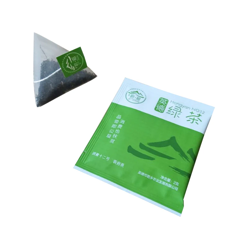 Pyramid tea bags with visible whole leaf produced on the C28DX machine