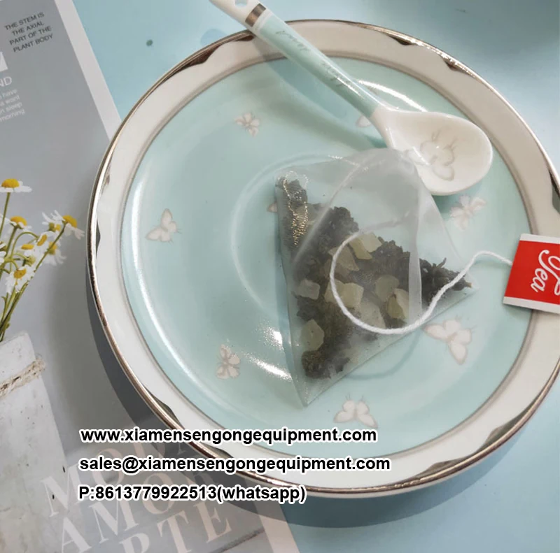 Ultrasonic sealing head and film roll on the C88DX tea bag machine