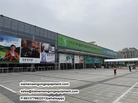 Sengong packing machines at Sengong Exhabit on China Xiamen International Tea Packaging&Design Fair 2023