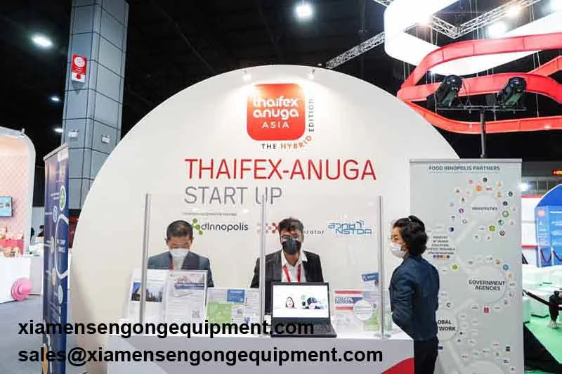 Sengong packing machines at We are join in 2023 ThaiFex Anuga Asia