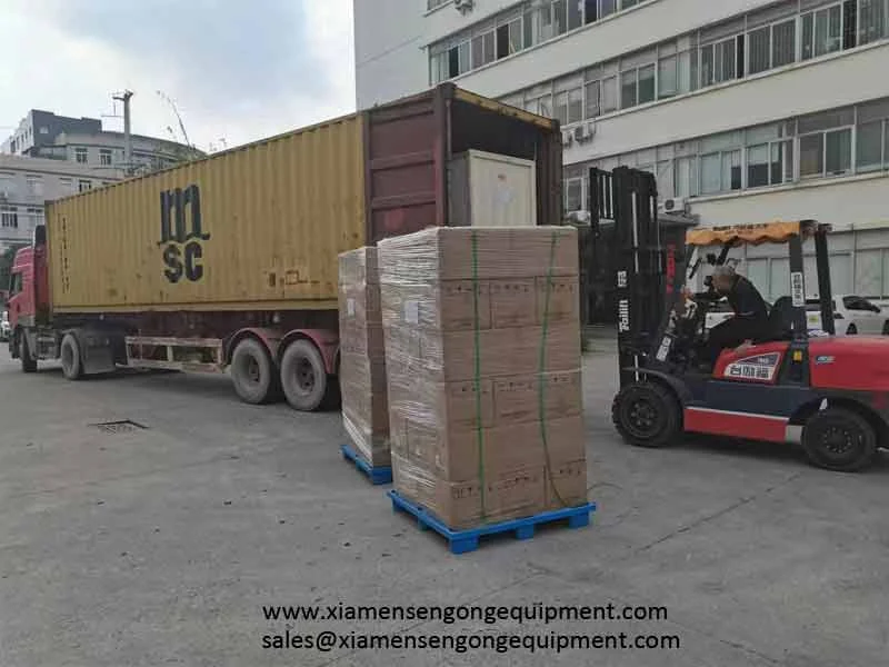 Rolls of nylon and PLA filter film in the Sengong warehouse