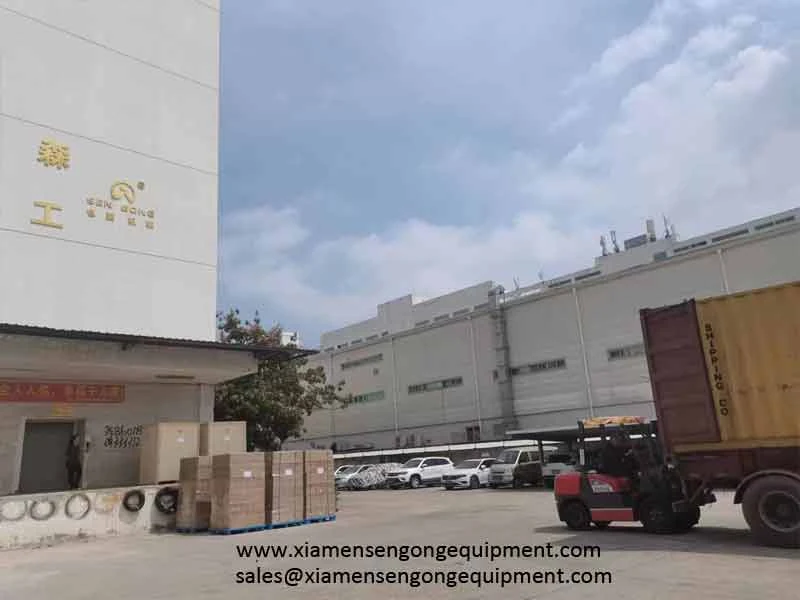 Sengong machines at Delivery 40 GP cargo to America
