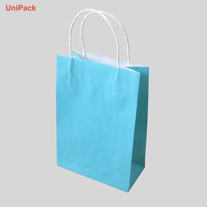Kraft Paper Bags With Paper Handles produced at the Xiamen UniPack factory