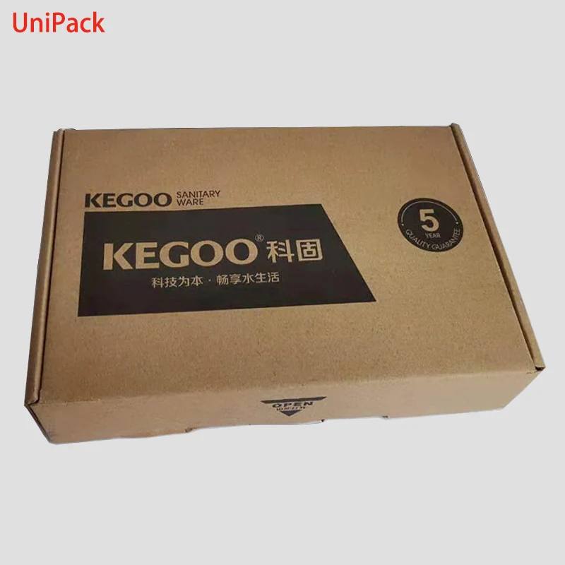 Custom printed corrugated e-commerce mailer box with brand artwork