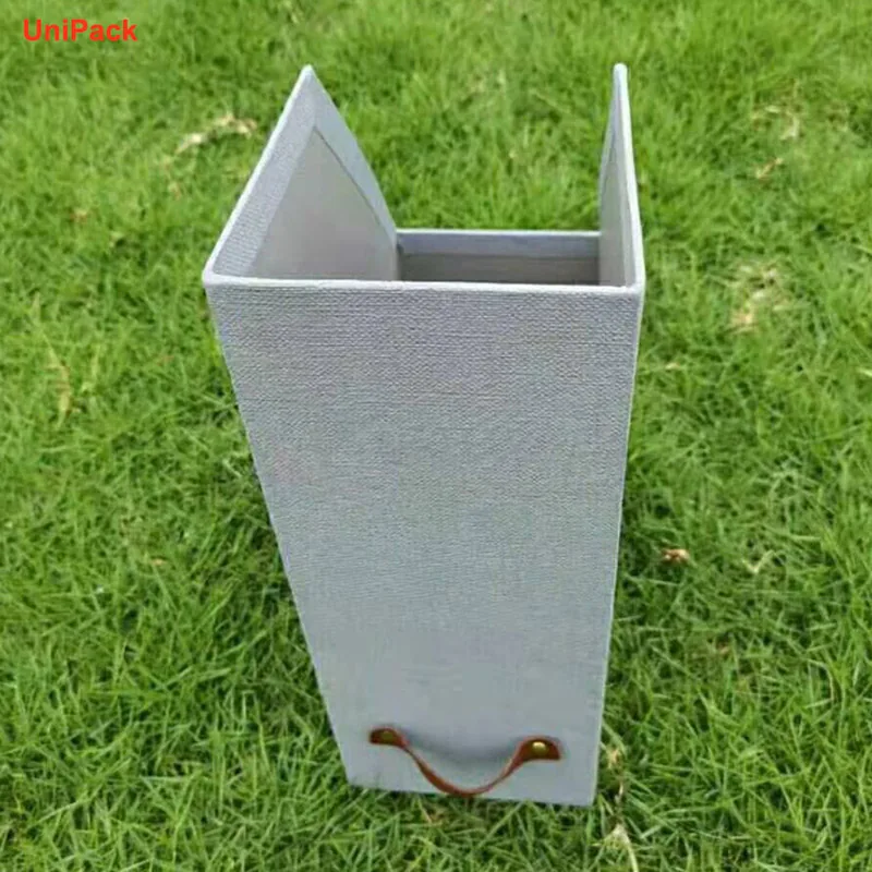 Custom printed cardboard file box with embossed special paper, 320x115x245mm, view 2