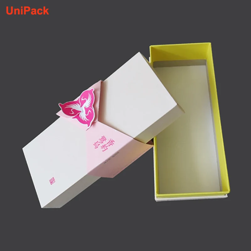 Two part gift box with printed paper sleeve and matt varnish finish