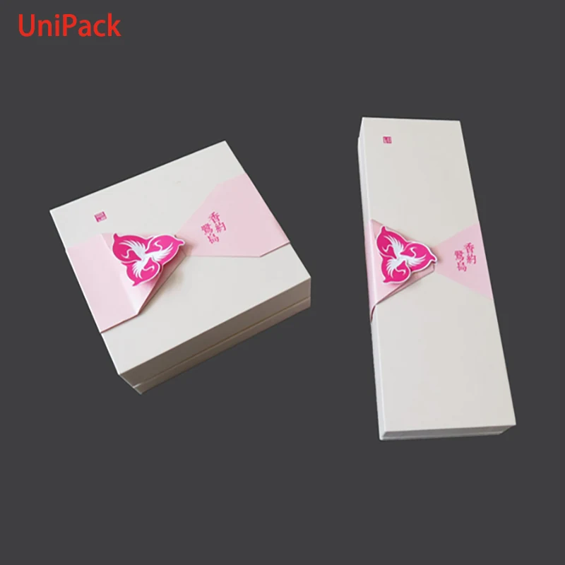 Two part gift box with printed paper sleeve and matt varnish finish, view 2