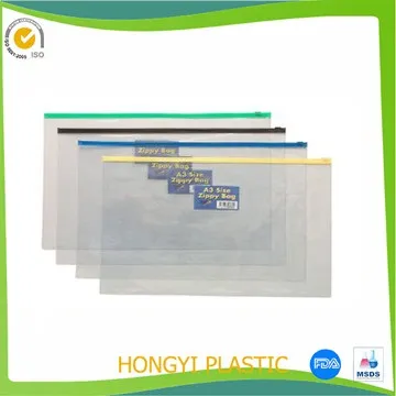 binner pvc clear zipper bag photo 2