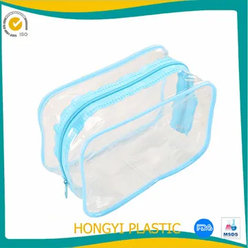 Transparent clear PVC cosmetic bag
