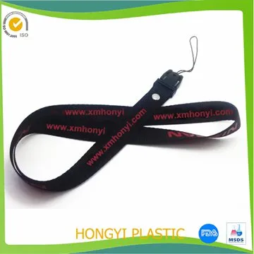 polyester fibre badge lanyard with clip