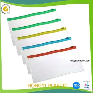 binner pvc clear zipper bag photo 3