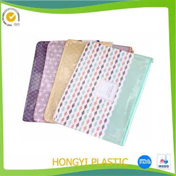 plastic transparent PVC documents bag photo 2
