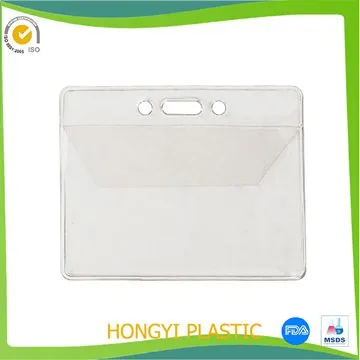 clear id card holder with flap photo 2