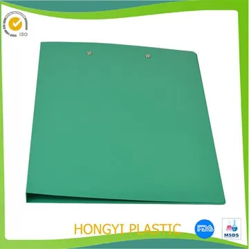 A4 plastic file folder with clip