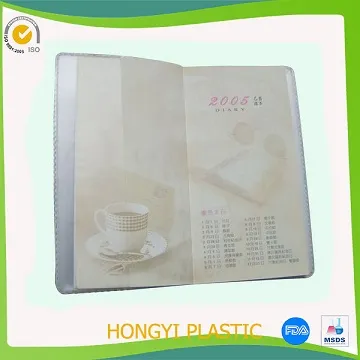Transparent book cover