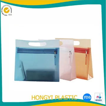new design hanging cosmetic bag cosmetic plastic bag
