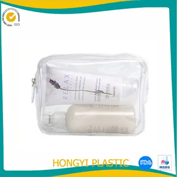 Cosmetic plastic bag photo 4