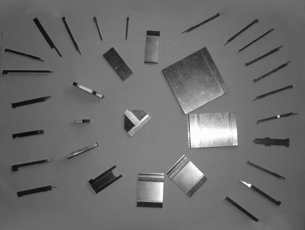 Precision mould inserts, blades and core pins machined in the XSY tool room