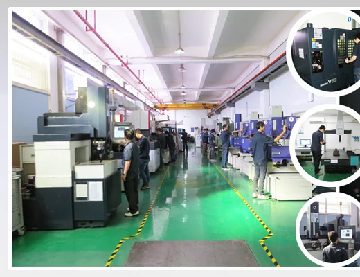 Bank of EDM and wire cutting machines in the XSY tool room
