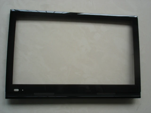 Injection moulded television front shell in gloss black