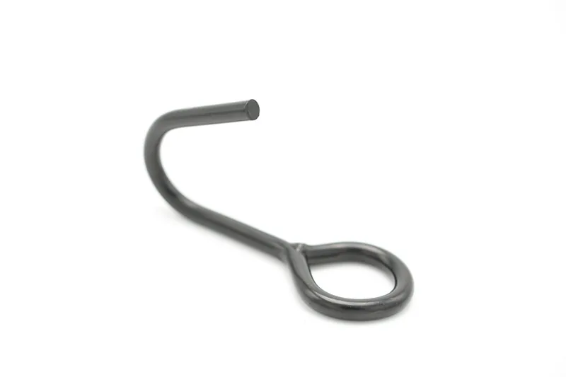 Black Plated Metal J Hook With Loop Standard Style manufactured by Xinshunyan