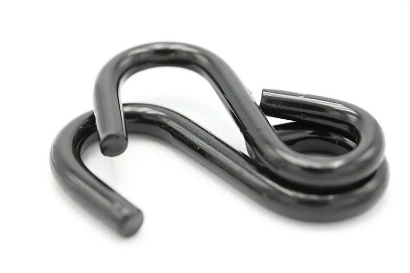 Black Plated Steel S Hook for Bus and Coach Interiors manufactured by Xinshunyan