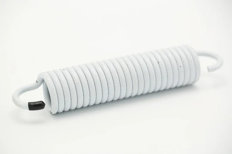 Custom White Plated Double Hook Extension Spring manufactured by Xinshunyan