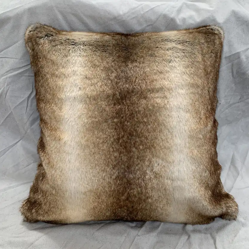 Ombre Faux Fur Cushion view