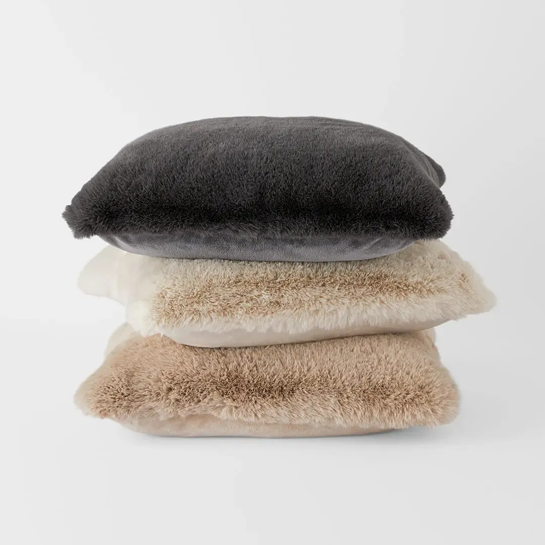 Classic Rabbit Faux Fur Cushion view