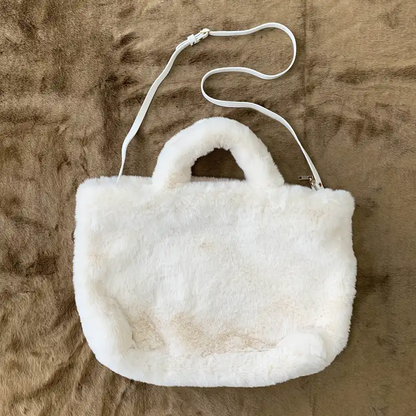 Classic Rabbit Faux Fur Handbag view