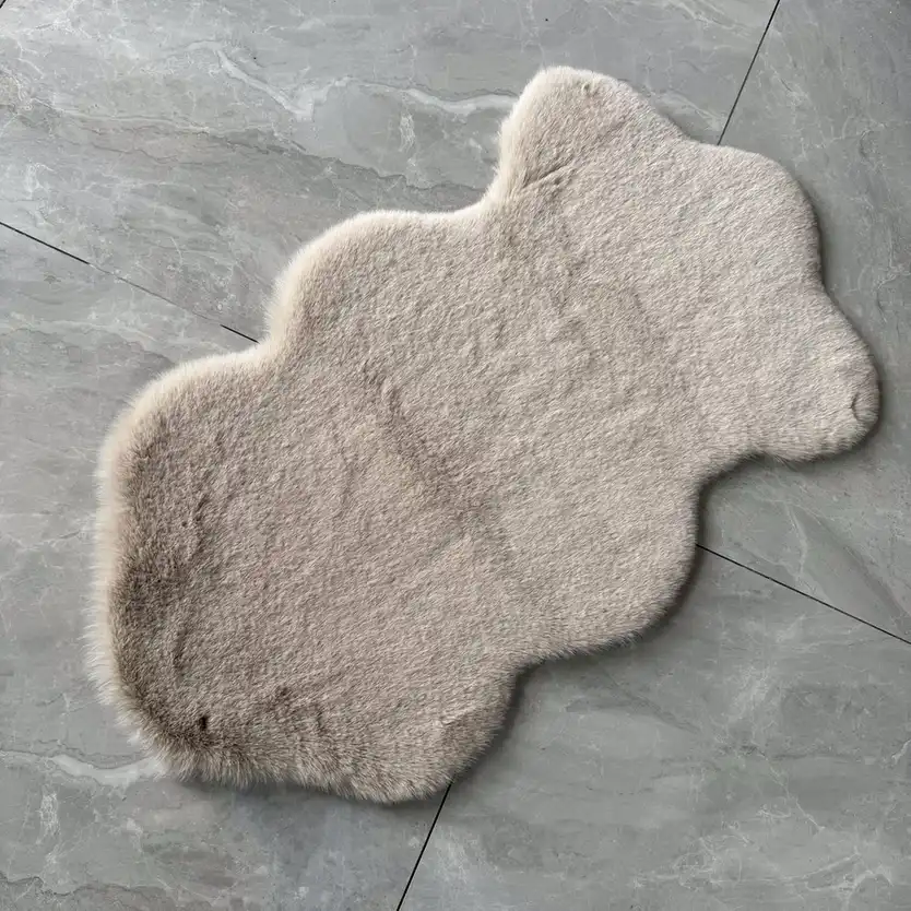 Classic Rabbit Faux Fur Rug view