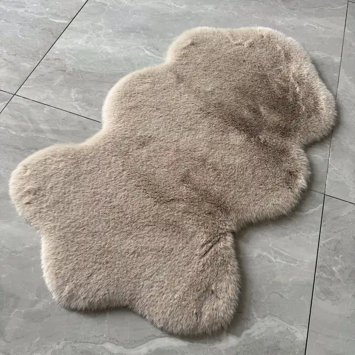 Classic Rabbit Faux Fur Rug view