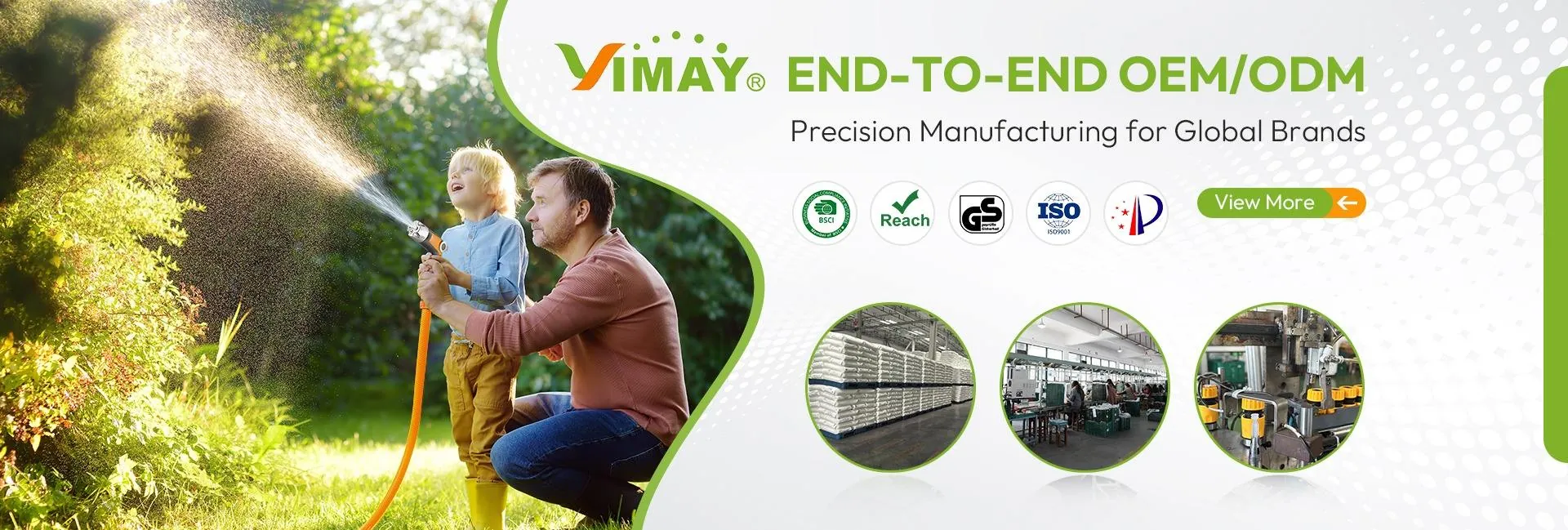 YIMAY end-to-end OEM/ODM precision manufacturing for global garden brands